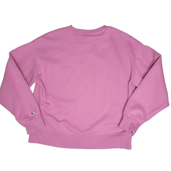 Champion Pink Crewneck Sweatshirt heavy warm winter pullover sweater size M - Picture 3 of 7